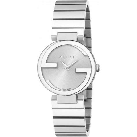 gucci interlocking g watch silver